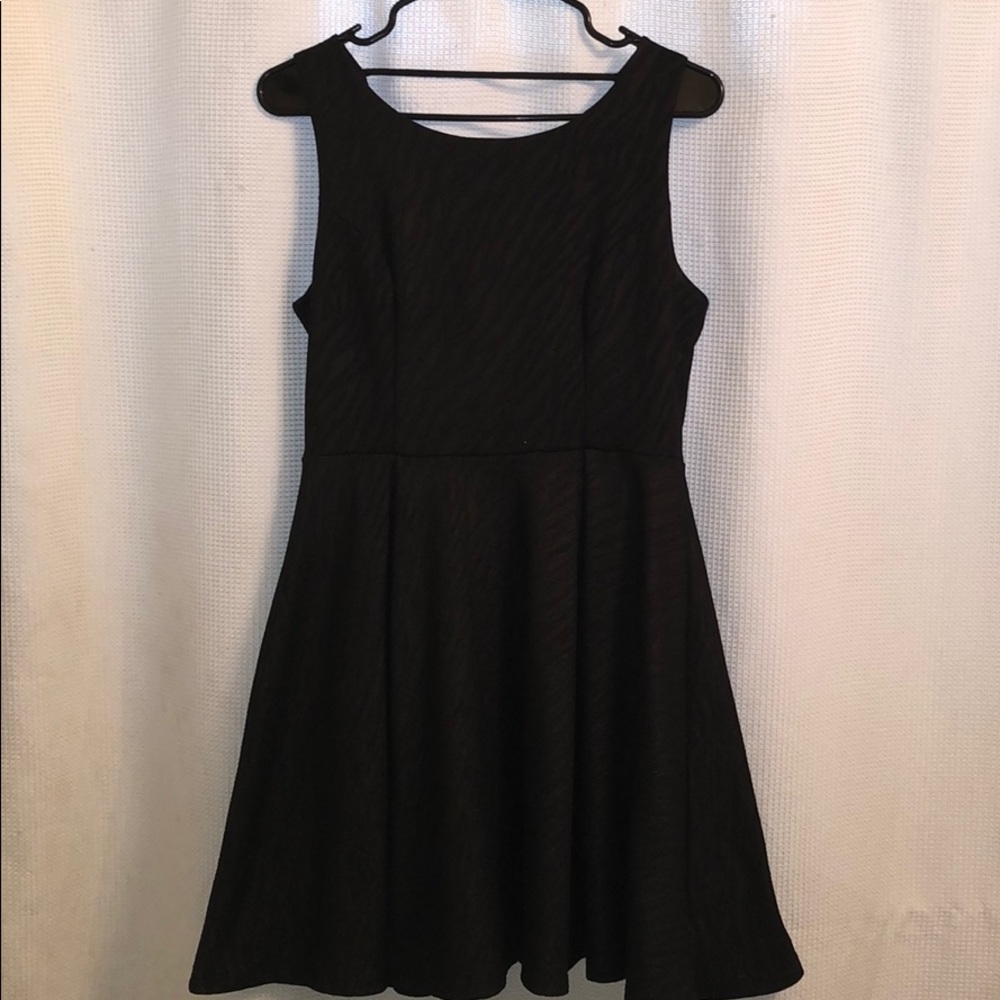 Little black A-line dress.